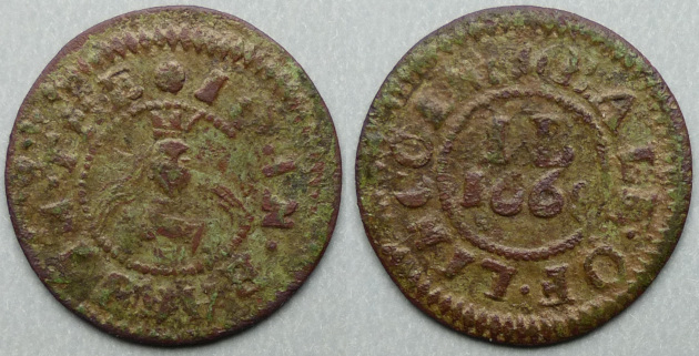 Lincoln, John Babb 1668 farthing Lincoln, John Babb 1668 farthing